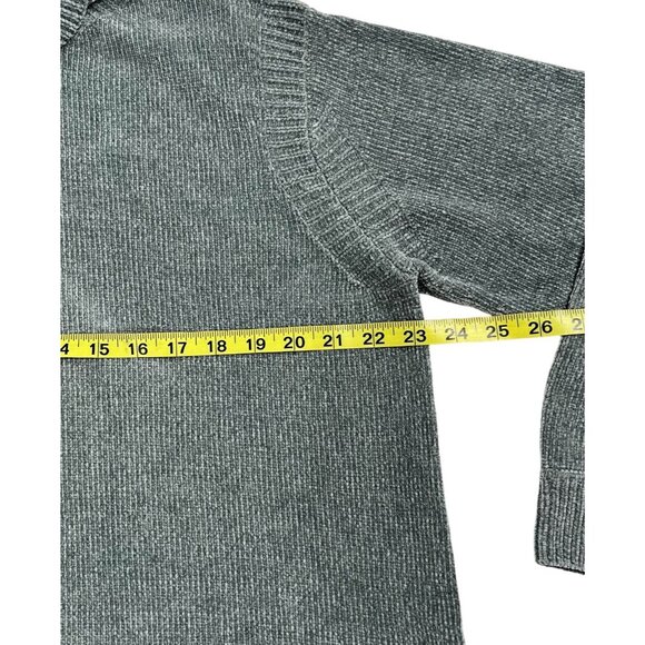 Lafayette 148 Women’s 100% Silk Sweater Turtleneck Gray Size XL Soft - Picture 7 of 9